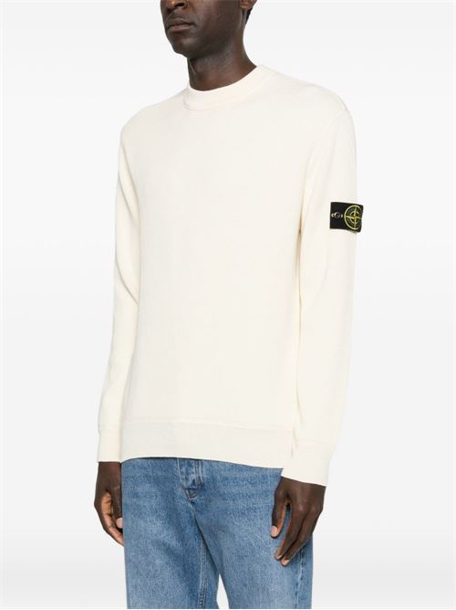 Crewneck Sweater with Logo STONE ISLAND | L1S155100154S00D8V0093
